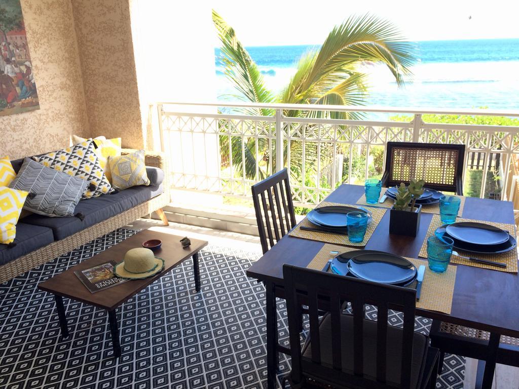 Le Petrel Blanc - Appartement Sur La Plage De La Souris Blanche Trois Bassins ภายนอก รูปภาพ