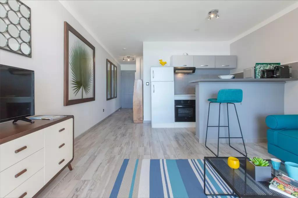 Le Petrel Blanc - Appartement Sur La Plage De La Souris Blanche Trois Bassins ภายนอก รูปภาพ