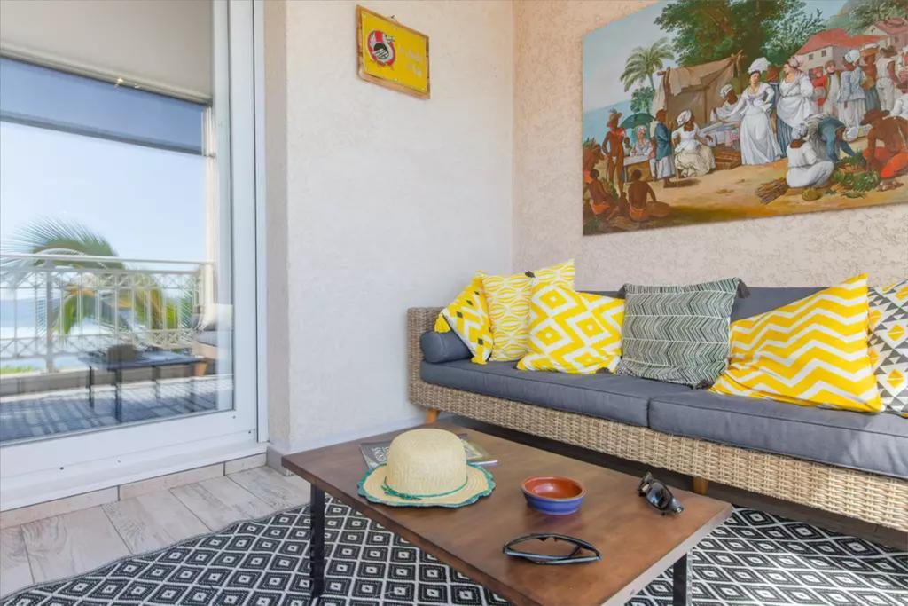Le Petrel Blanc - Appartement Sur La Plage De La Souris Blanche Trois Bassins ภายนอก รูปภาพ
